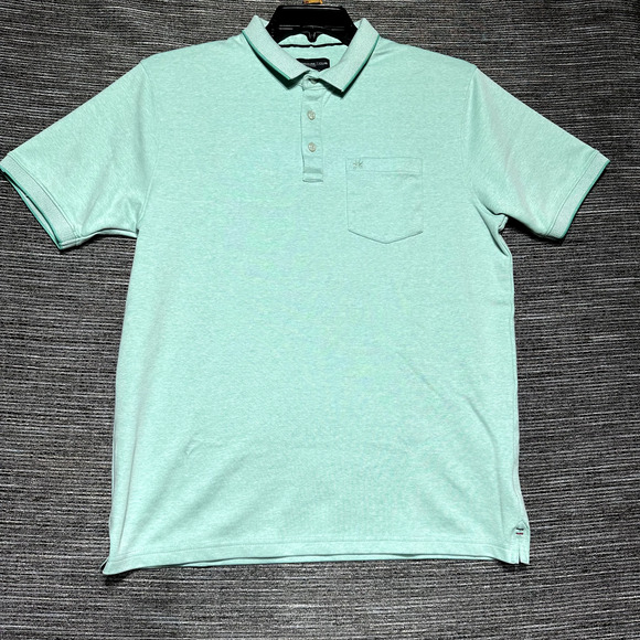Crimsoune Club Polo Shirt Men's L Green Mint Short Sleeve Golf - Picture 1 of 12